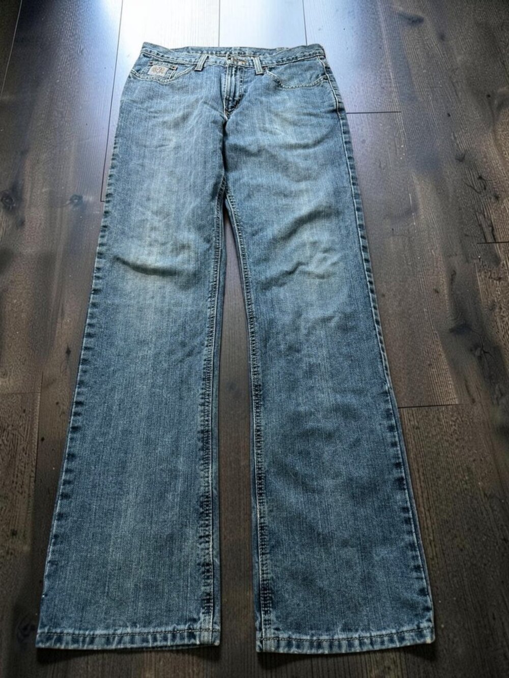 Cinch Jeans Mens 31x36 Blue Relaxed Bootcut Y2K Western Denim